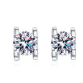 Dainty GRA Moissanite Jewelry Moissanite Stud Earrings for Women 925 Sterling Silver Earrings