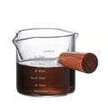 Custom Hot Sale 100ml Borosilicate Clear Glass Measuring Coffee Pot Share Teapot Cup With Handle