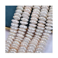 Natural White Wholesale Double Button Natural Freshwater Round 14mm Button Shape Pearls for DIY Jewelry Making