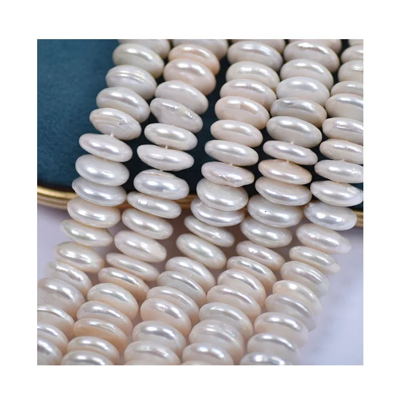 Natural White Wholesale Double Button Natural Freshwater Round 14mm Button Shape Pearls for DIY Jewelry Making