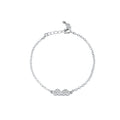 Fashion Classic Bracelet High-End Moissanite Niche Women's Hand Jewelry Plain Copper Copper Hand Solid Copper Bangle