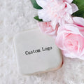 Customized Logo PU Leather Square Travel Case for Jewelry Packaging Elegant Gift Boxes for Rings Necklaces Bracelets