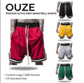 Summer Mesh Shorts for Men Plus Size Gym Casual Men's Custom Running Shorts Blank Workout Zipper Short S-5XL