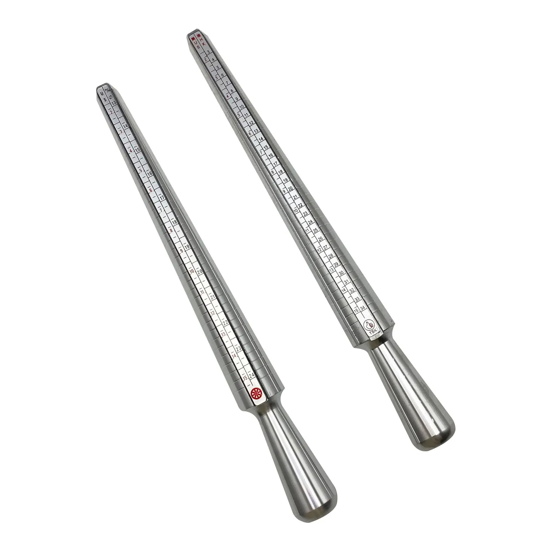 Strong Ostrich US HK Finger Aluminum Ring Size Measuring Tool Rod Size Change and Enlargement Correction Ring Mandrel