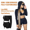 Summer Outfits Women Two Piece Outfits Hoodie Short Set Women Two Piece Set Custom Sweat Suits Track Suit Outfits Two Piece