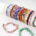 Wholesale Natural Stone Amethyst Green Aventurine Tiger Eyes Gravel Bracelet Crystal Gemstone Jewelry Bracelet