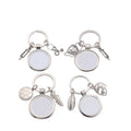 RubySub Custom Hot Sale Blank Photo Metal Memorial Football Keychain Sublimation Keychain