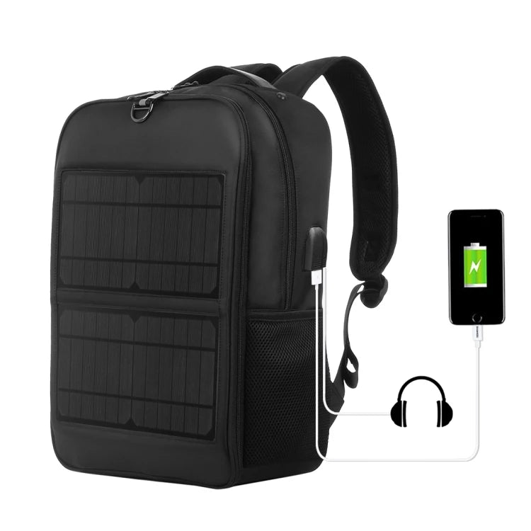 Cheap Wholesale HAWEEL 14W Solar Panel Power Backpack Laptop Bag With Handle and 5V / 2.1A Max USB Charging Port