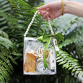 PVC Transparent Gift Bag With Pearl Handles Souvenir Tote Bag Wedding Candy Box Packaging Bags