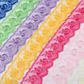 4.5cm White and Colored Embroidery Border Lace Trim for Casual Dresses Girl Wedding Dresses Shoes & Bags-Beaded Embellishment
