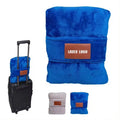 2 in 1 Travel Pillow Blanket with Pouch