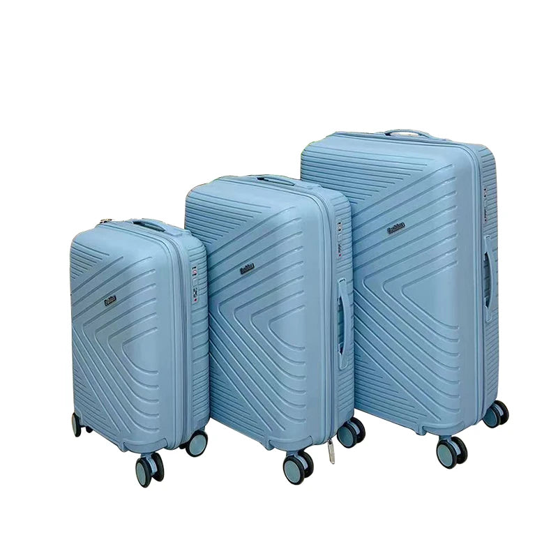 Marksman 20 Inch Unisex PP Luggage Set 4-Piece Travel Bags with 360 Spinner Wheels Factory Wholesale