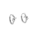 Fashion 925 Sterling Silver Star Earrings Cubic Tiny Small Zirconia Cross Hoops for Women Men Fine Jewelry Wholesale