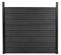 Wood Plastic Composite WPC Modern Fence Garden Private Fence Panels
