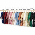 Plus Size Elegant Luxury Silk Satin Lace Robe Bride Robes 15 Colors Stock Women and Kids Women's Sleepwear Night Wedding Gowns