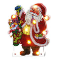 Wholesale Diamond Painting Xmas LED Lighting Ornament DIY Christmas Diamond Painting Night Lamp Art Crafts