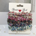 IVANHOE Korea Satin Elastic Hair Bands Scrunch Ponytail Holder Scrunchy Hair Ties Color Women Girls Headwear Ponytail Holder