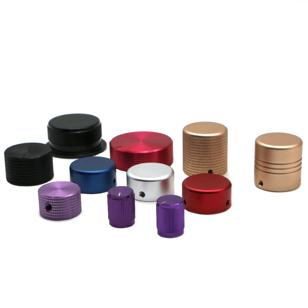 Custom 2025 New Design Aluminum Guitar Volume Knob Knurled Potentiometer Control Switch Stainless Steel Low MOQ Fast Delivery