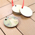 Manufacturer Wooden Ornaments Matt Sublimation Blank Plywood Christmas Hanging Ornaments for Home Decoration