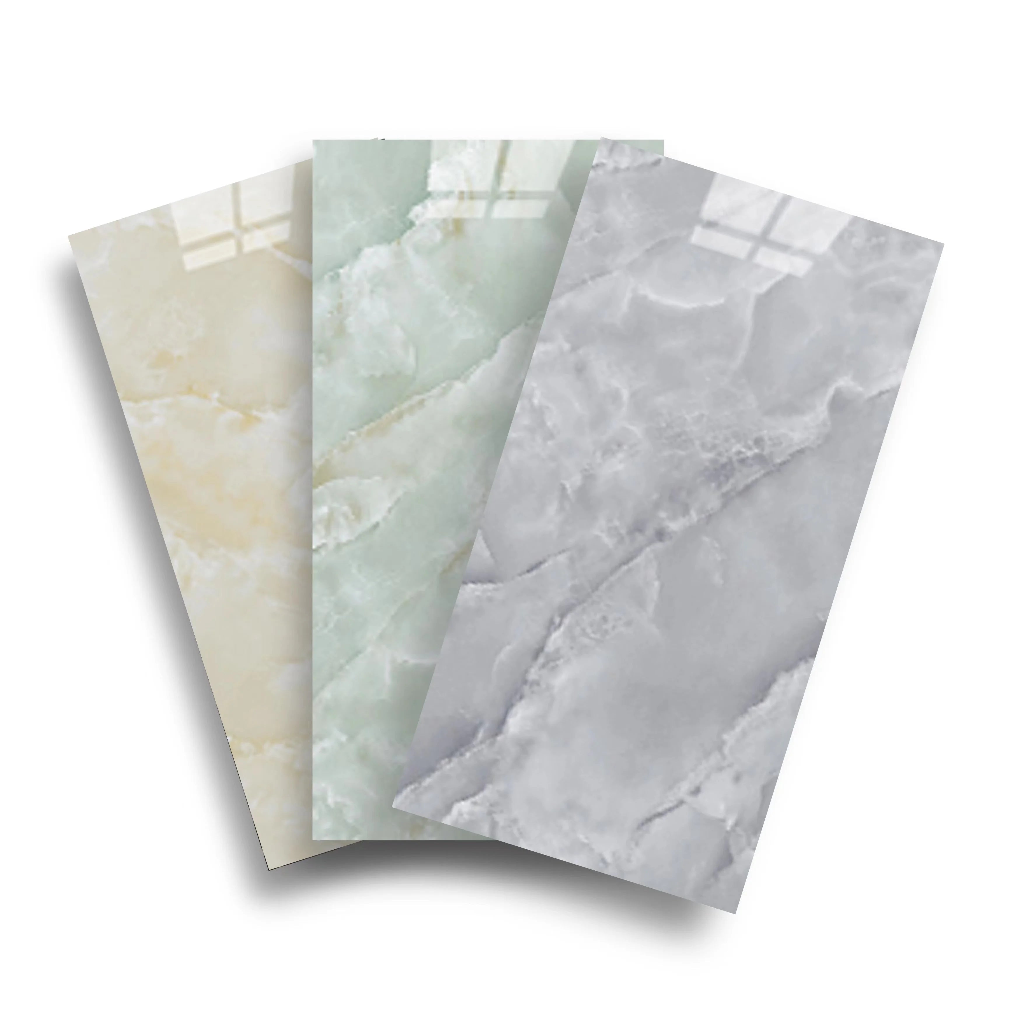 Waterproof Peel and Stick Marble Textured Peel and Stick Tiles PET IXPE Foam Wallpaper Tiles Sticker