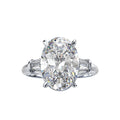 Hot Sale Big Oval 14*10mm Morganite Pink Cubic Zirconia Stone 925 Sterling Silver Wedding Ring