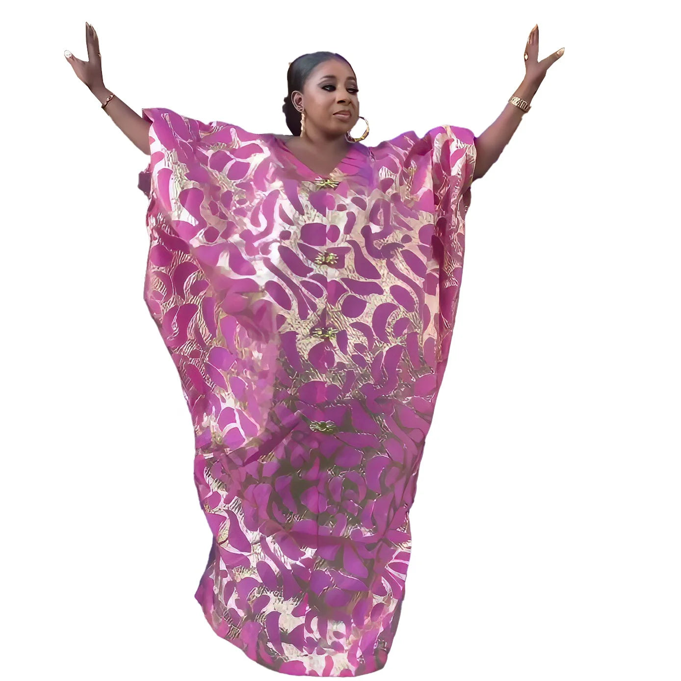 Reliable Women African Clothing Luxury Jacquard Fabric African Style Dresses Adults Kaftan Dresses Dubai