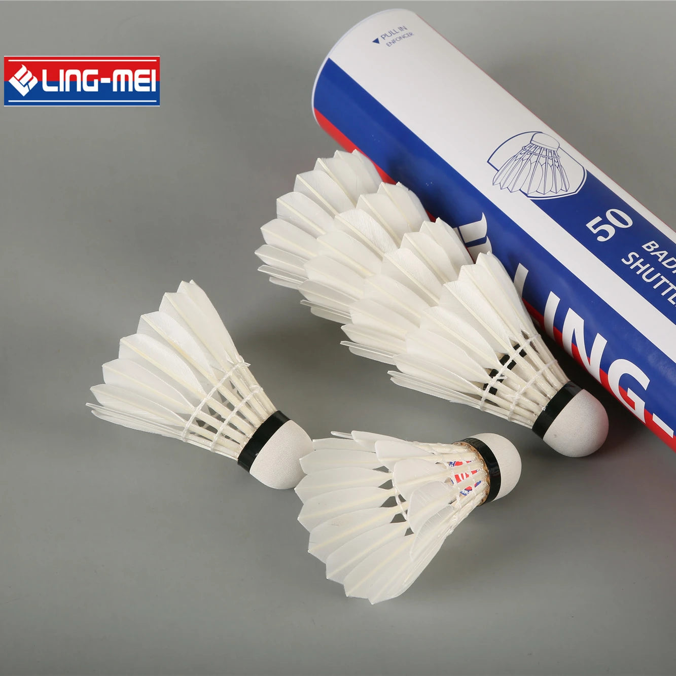 Grade One Cigu Duck Feather Badminton Shuttlecock for Club Player Durablety Badminton Ball Lingmei 50