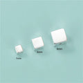 5mm 6mm 8mm Polished Square Beads Real 925 Sterling Silver Cube Spacer Beads for Bracelet Jewelry Making