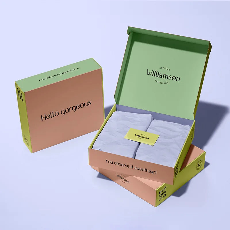 Luxury Kraft Paper Box Shoes Clothes Underwear Socks Packaging-Premium Premium Cardboard Gift Mailer Foil Manufacturer Printed