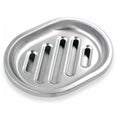 Modern Double Layers Stainless Steel Waterproof Soap Dish Holder with Draining Tray Shower Soap Dishes for Bathroom