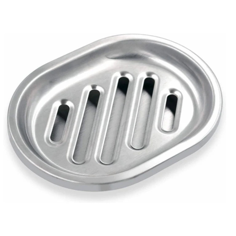 Modern Double Layers Stainless Steel Waterproof Soap Dish Holder with Draining Tray Shower Soap Dishes for Bathroom