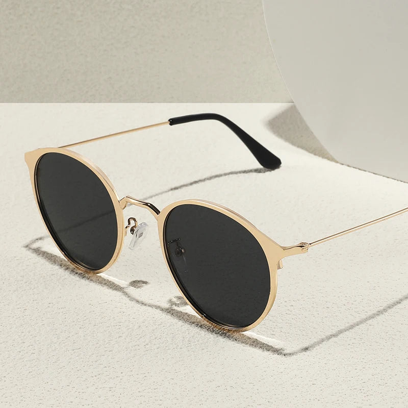 Best Selling Driving Unisex Round Frame Metal Sunglasses Outdoor Sun Protection UV400 Sunglasses Wholesale