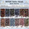 Miyuki Delica Beads 1.6 mm [13 Color Matte Metallic 2 ]10g Pack
