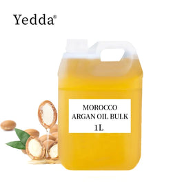 Factory Wholesale 1000ML Cold-pressed Moroccan Argan 100% Oil Organic Vegan Herbal Hair Nourishing Repairing Anti-Dandruff Oil