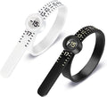 Plastic Ring Sizer Measuring Tool Reusable Finger Size Tape Magnified Glass Clear Accurate Jewelry Sizing 1-17 USA BJ-12360