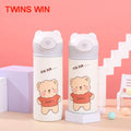 304 Stainless Steel Children's Straw Thermos Cup Female INS Wind Creative Bouncing Cup Lovely Gift Cup Wholesale  CUP1788