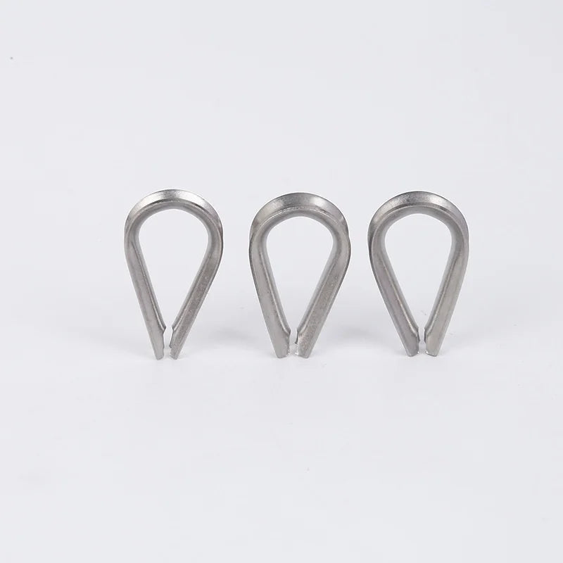 Supply of Stainless Steel Thimbles Heart Collars and Wire Rope Collars with Wire Rope Thimble Type