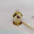 Wholesale 15ml Luxury Metal Waist Bottle Middle East Dubai Arabian Lasting Perfume Oil Bottle Rectangular Perfume Glass Bottles