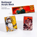 CNAWO Custom Cartoon Anime Liquid Oil Filled Shaker Transparent Clear Acrylic Block Cute Style Wholesale Metal Plastic Material