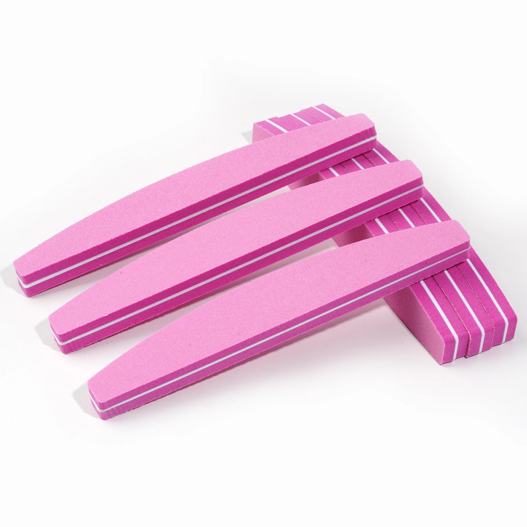 Professional Custom Logo Nail File Sponge 100/180 Sanding Washable Manicure Nail Polish Blocks Sandpaper