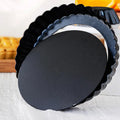 Hot Selling Strong Non-Stick Round Oven Tray for Baking Tart Mini Large Pizza Pie Pan Clean Carbon Steel Metal Material