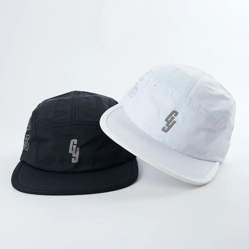 Solid Color Y2K Camp Cap for Men Women Custom Logo Print for Outdoor Ski Beach Travel All Seasons Adult Style