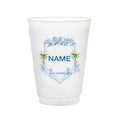 Personalized Logo Party Cups Durable Reusable Stadium Plastic Frosted Cups for Wedding Decor & Party Supplies