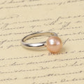 Wholesale Tianmeng Women's Classic 925 Sterling Silver 8-10 mm Freshwater Cultured Genuine Edison Pearl CNAS Certified Ring
