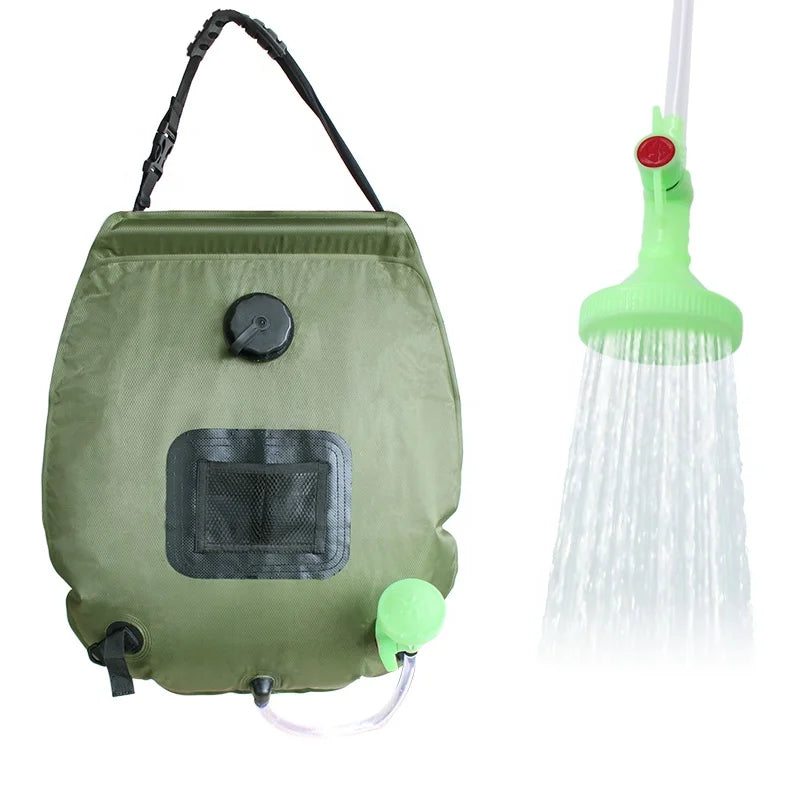 20L 5 Gallon PVC Pocket Foldable Travel Accessories Portable Camping Solar Shower Bag