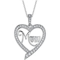 CAOSHI New Arrival Mother's Day Necklaces for Mom Luxury Cubic Zirconia Silver Plated Letter "Mom" Love Gift Necklaces Jewelry