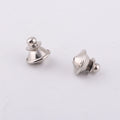Ball Head Solid Brass Metal Lapel Pin Back Brooch Locking Pin Back