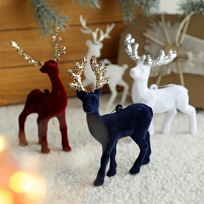 Christmas Ornaments Xmas Gift Christmas Tree Hanging Elk Ornaments Christmas Decorations for New Year Decor