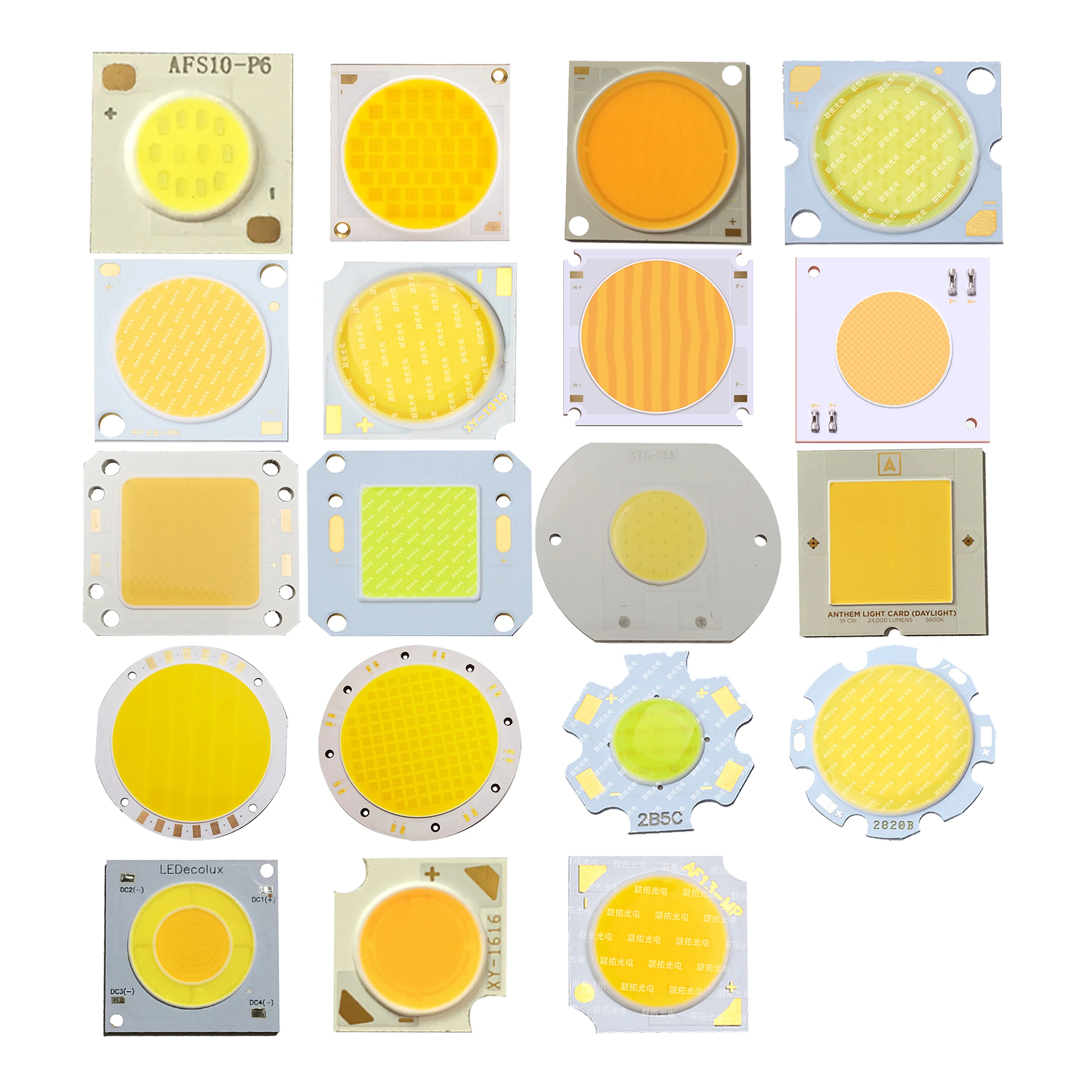 High Density 10W 15W 25W 35W 50W COB LED Chip 1414 1919 Flip Chip Technology for LED Spotlight LED Car Light LED Downlight