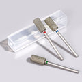 Electric Diamond Cuticle Clean Nail Drill Bit Accessory Flat Barrel Cross Cut Milling Cutter